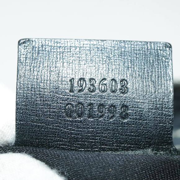 GUCCI GG Supreme Boston Bag PVC Leather White Black Gold 193603 Auth 96410 - Picture 12 of 16